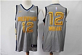 Grizzlies 12 Ja Morant Gray City Edition Nike Swingman Jersey,baseball caps,new era cap wholesale,wholesale hats